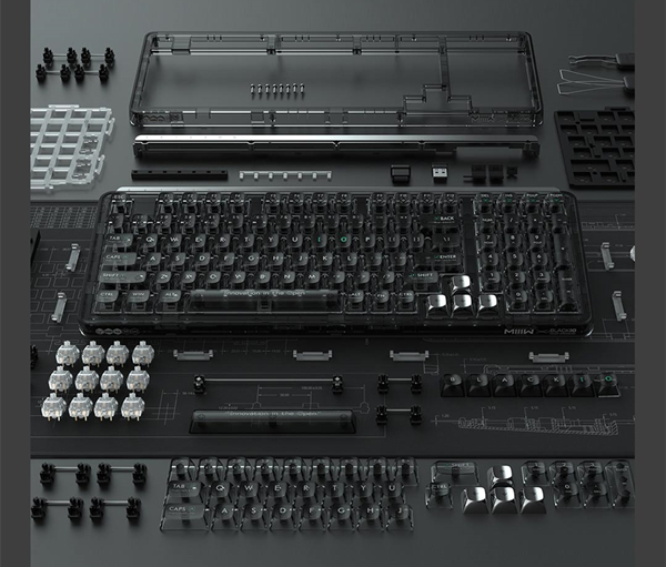 米物客制化机械键盘BlackIO 98首发测评：开源客制化，满血黑科技